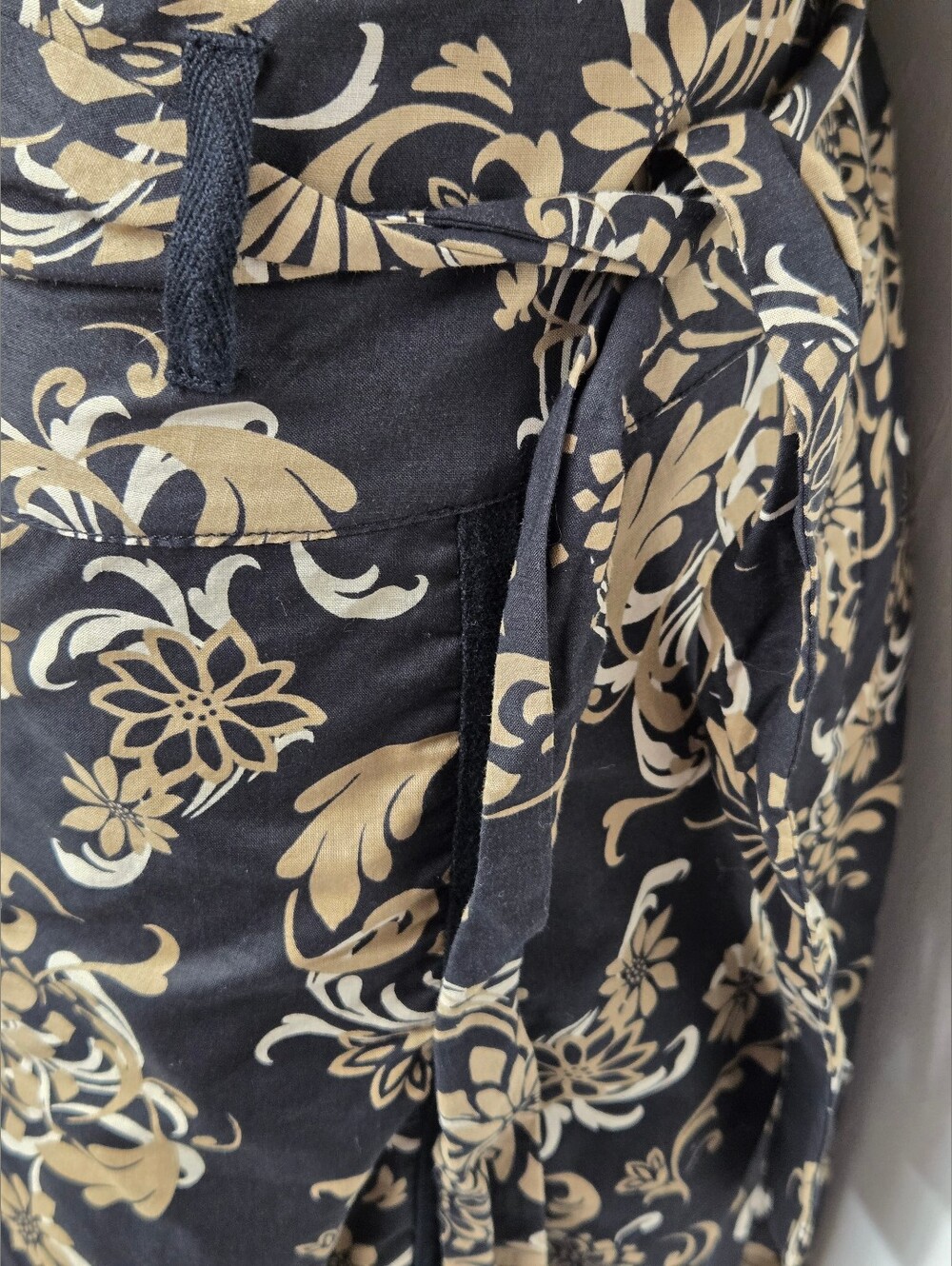 Apt. 9 A Line Flare Skirt 18W 100% Cotton Belted Floral Stripes Zipper - Picture 2 of 4